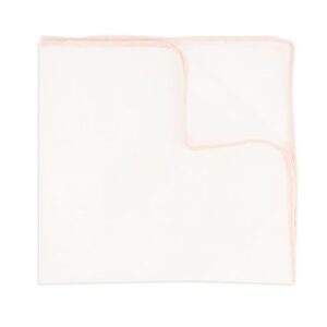 White Linen Pocket Square